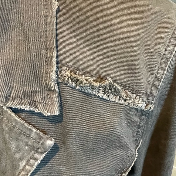 BN Free People Distressed Ruffle Jacket M - Picture 13 of 14